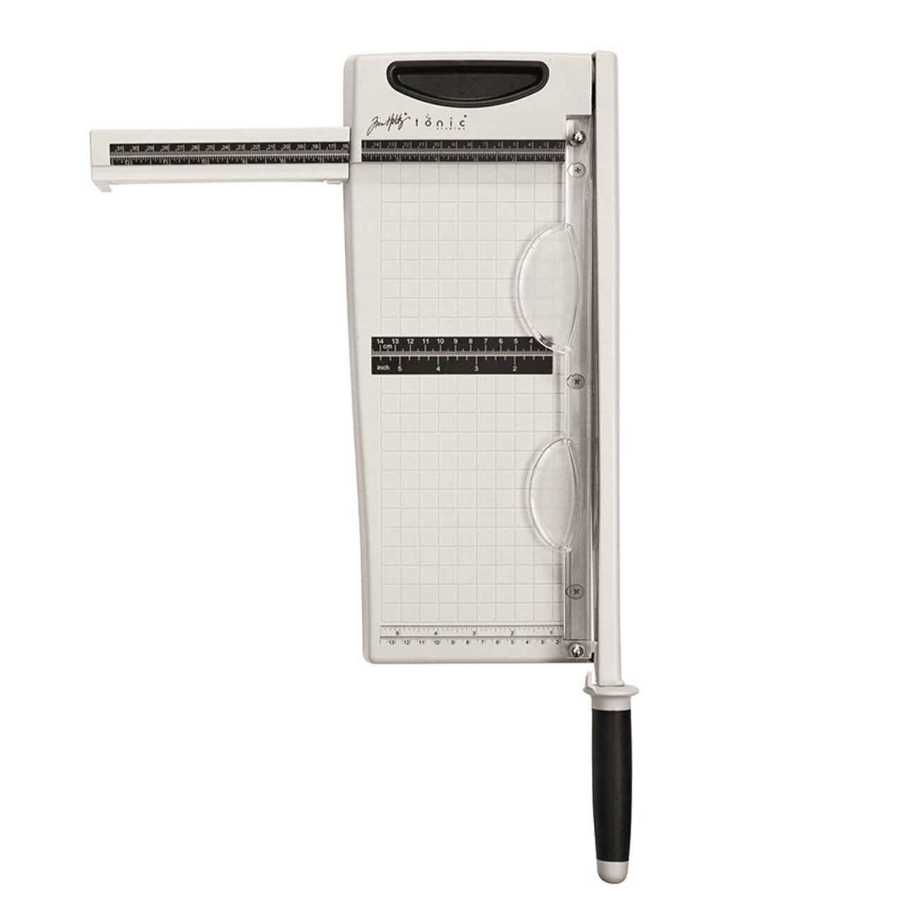 Tim Holtz Paper Cutter Tool - Maxi Guillotine Paper Trimmer for  Scrapbooking, Vinyl, and Craft Paper - 12.25 Inch Cutting Length with  Extendable Ruler and Grid Lines